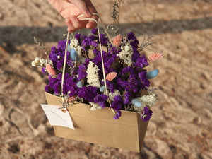 Dried flower in paper bag